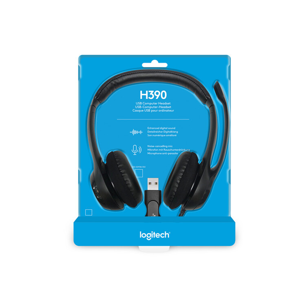 Logitech H390 USB Headset - Black in Qatar Logitech H390 USB Headset - Black in Qatar